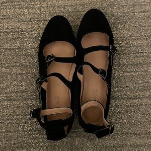 Madewell Elsa Three-Strap Ankle Flats